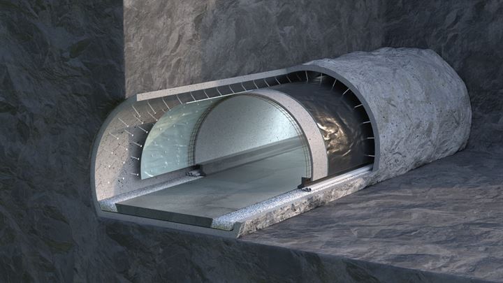 Tunelový kryt typu III - stropný tunel