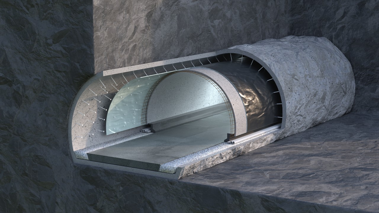 Tunelový kryt typu III - stropný tunel