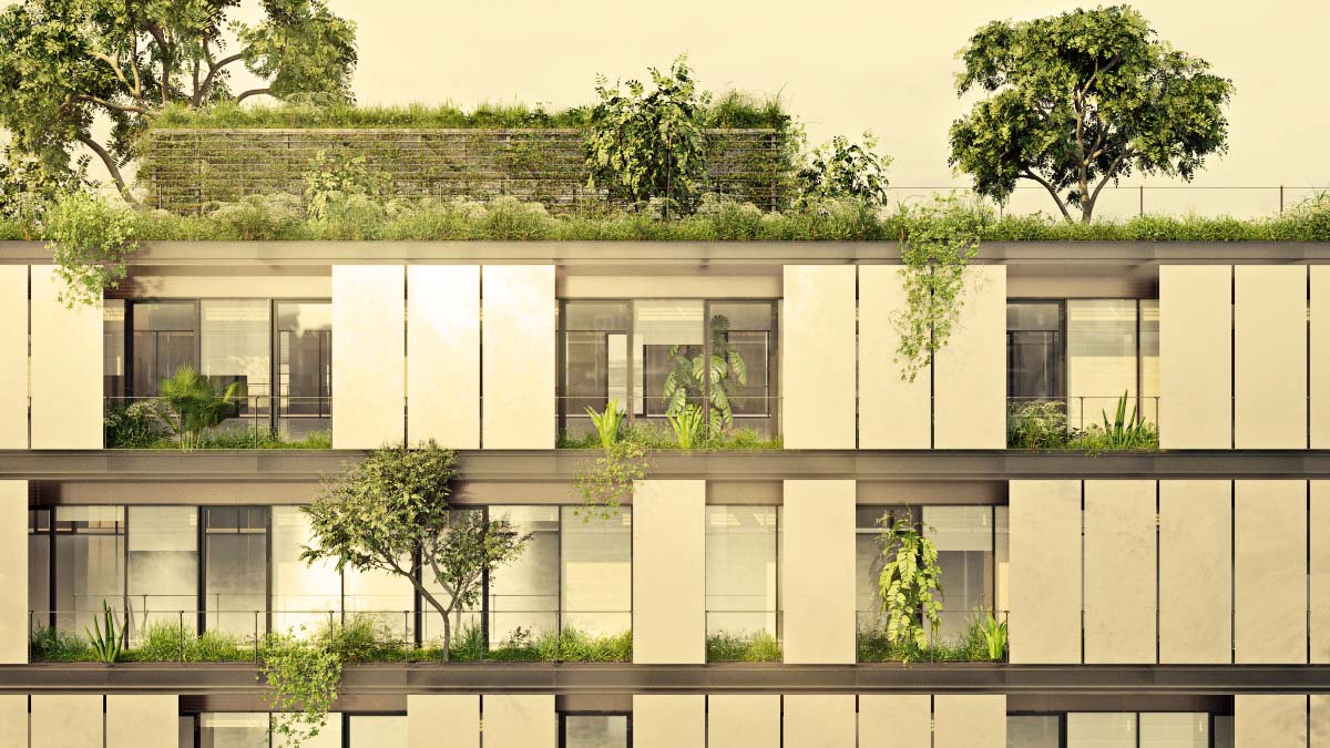 Intenzívne strechy - s vrstvou zeminy